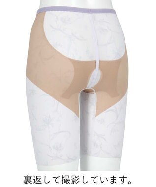 AMPHI ガードル ヒップアップ ヒップまるみをキープ 【Hold Day Girdle ホールドデイガードル】 ロング丈 GYJ169 アンフィ／ワコール パープル