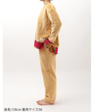 WACOAL パジャマ 【AVOCA×ワコール】 長袖 長ズボン あったか レディース BDW749 /ワコール ベージュ