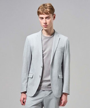 JOSEPH HOMME 新色追加【セットアップ対応】トリコサッカーストレッチ　 ジャケット ライトグレー系