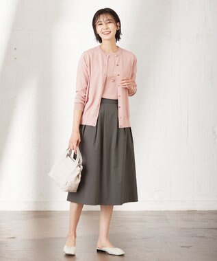 J.PRESS LADIES 【洗える】バイオエアフロー フレアー スカート グレー系