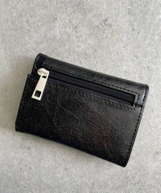 WEGO プレートフラップミニウォレット ブラック