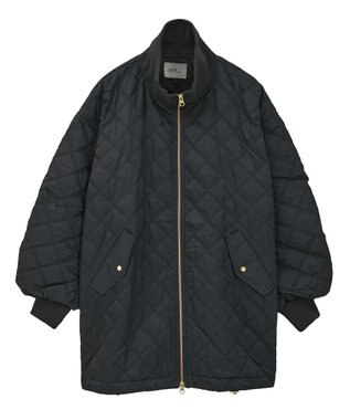 earth music&ecology キルティングバルーンコート Black