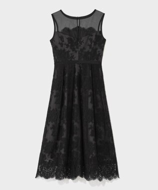 GRACE CONTINENTAL リバーレースドレス ブラック