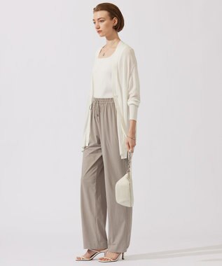 ICB 【洗える】 ドライシンセティックハイゲージ カーディガン オフホワイト系