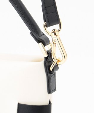 23区 メッシュ ショルダーバッグ ブラック×ホワイト