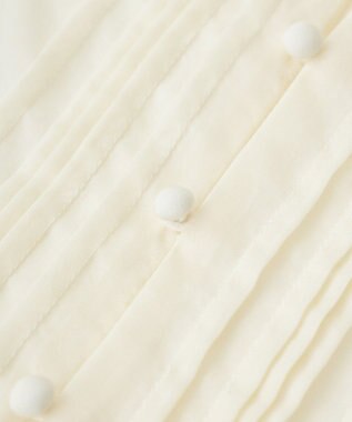 YECCA VECCA ラッフルVネックブラウス Black