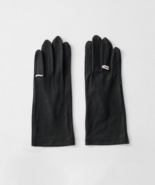 ORuKuBET 【WEB限定・数量限定】リングビジュー付きUVカットグローブ (WOMEN)【 UVカット・タッチパネル対応 】 ブラック