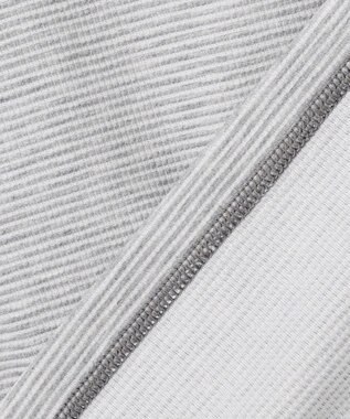 JOSEPH ABBOUD MOUNTAIN 【ゆったり】グリットワッフル アウトドアTシャツ ライトグレー系