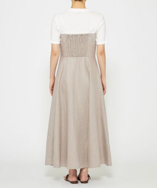 uncrave ヘリンボーン リネン ワンピース（uncrave WHITE） フラックスA