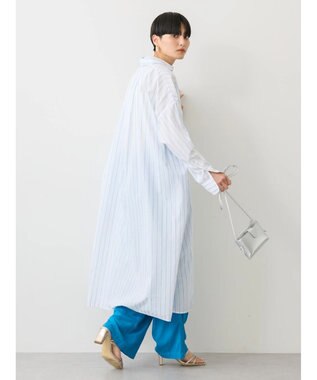 AMERICAN HOLIC 丈違いラメストライプワンピース Stripe Ivory