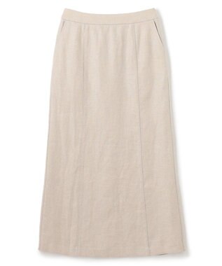 BEIGE， BURDOCK / Iラインスカート Flax