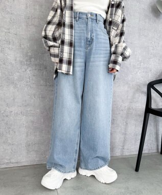 WEGO 【SMLサイズ展開】ラバーコンビ厚底スニーカー ホワイト