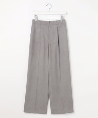 ANY SIS 褒めらレディストレッチ ワイドパンツ グレーシャンブレー