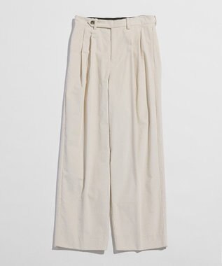 LENO CORDUROY TROUSERS　コーデュロイタックパンツ IVORY