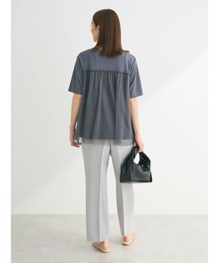 Green Parks プリーツチュールドッキングプルオーバー Gray