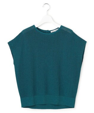 23区 【先行予約/WEB&一部店舗限定】クレープコットン アゼラメ ニット ターコイズ系