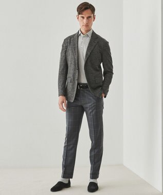 GOTAIRIKU 2年連続売上NO1【吸水速乾/ウォッシャブル/ストレッチ】ノルマンディーリネン カーディガンジャケット(25年モデル) グレー(NEW/フラップポケット)