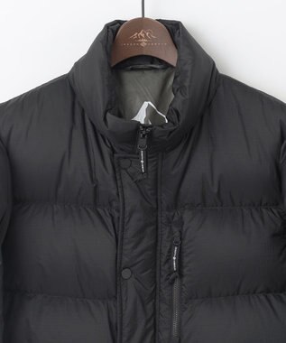 JOSEPH ABBOUD MOUNTAIN 【軽量/撥水/7ポケット/INフード】ナイロンリップ ダウン ジャケット ブラック系