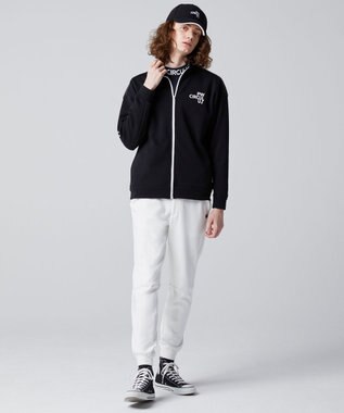 PW CIRCULUS 【MEN】ジャージー スタンド ジップアップ ブルゾン ブラック系