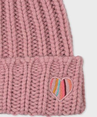 Paul Smith スワールハート ニットキャップ ピンク