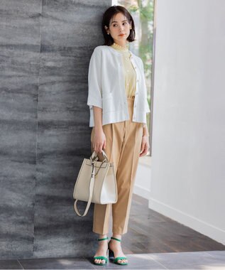 組曲 【大人気シリーズ】ギャザーライトデシン ブラウス イエロー系