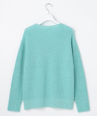 自由区 L 【カタログ掲載】カラーメランジ ニット ターコイズ
