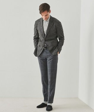 GOTAIRIKU 2年連続売上NO1【吸水速乾/ウォッシャブル/ストレッチ】ノルマンディーリネン カーディガンジャケット(25年モデル) グレー(NEW/フラップポケット)