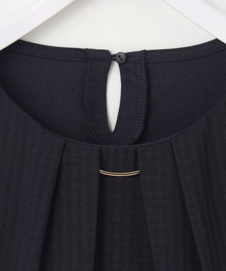 ANY SIS 【吸水速乾・UVケア・接触冷感】コンフォートジャージー ブラウス ネイビー