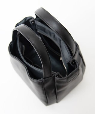 Y'SACCS イタリアンシープ 2wayラウンドトート ブラック