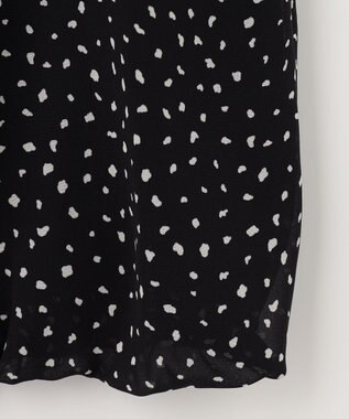 自由区 【洗える/ドット柄】ロイヤルシフォン プルオーバーカットソー ネイビー系5