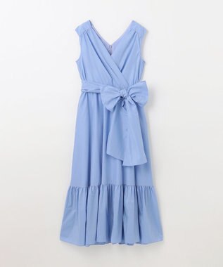 GRACE CONTINENTAL ライトタフタドレス ブルー