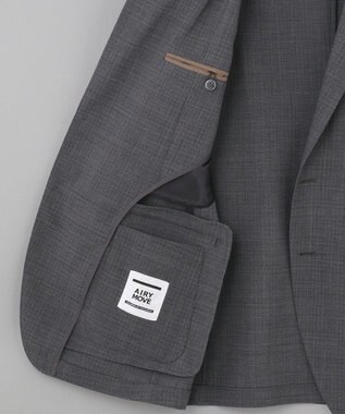 GOTAIRIKU 【AIRY MOVE / セットアップ対応】ウールポリエステルドットエアー セットアップジャケット グレー系8