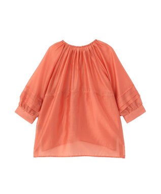 YECCA VECCA タックスリーブシアーシャツ Orange