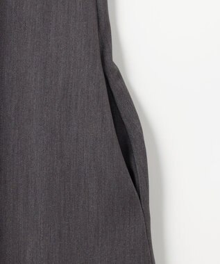 組曲 S 【前後着用可】ラメストライプボウタイ ワンピース グレー系1