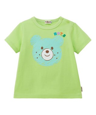 MIKI HOUSE HOT BISCUITS 【80-120cm】カラフルビーンズ フェイスプリント 半袖Tシャツ