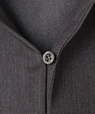 組曲 S 【前後着用可】ラメストライプボウタイ ワンピース グレー系1