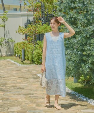 OP／FILA 【Ocean Pacific】SUIday/2WAYパネルレースワンピース