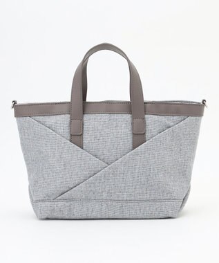 Y'SACCS リネンライク　イニシャルトート　Sサイズ ライトグレー