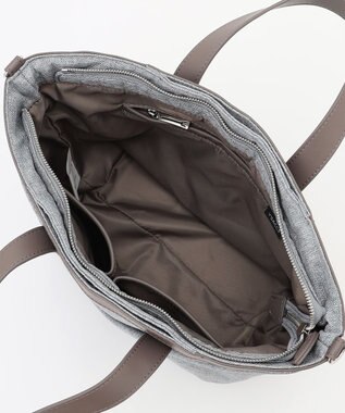 Y'SACCS リネンライク　イニシャルトート　Sサイズ ライトグレー