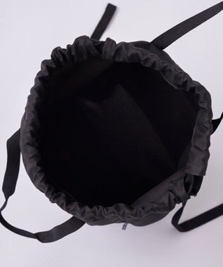 OP／FILA 【Reebok】ブランドロゴ入り巾着型ナップサック ブラック