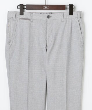 JOSEPH ABBOUD 【キングサイズ・ウエストも伸びる!オーガニックコットン使用】ムリネサマー パンツ ライトグレー系