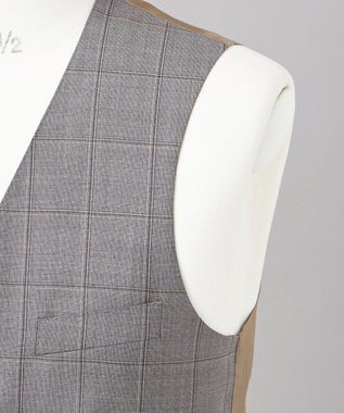 GOTAIRIKU 【DORMEUIL】AMADEUS365 3ピーススーツ （グレーチェック） ライトグレー系4