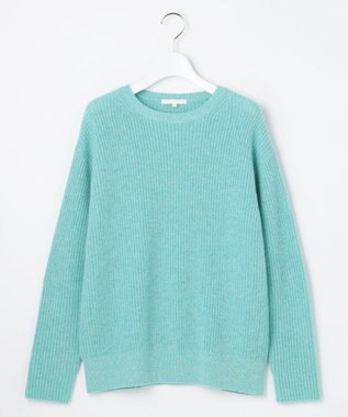 自由区 L 【カタログ掲載】カラーメランジ ニット ターコイズ