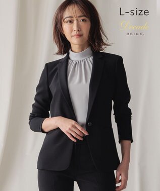 BEIGE， 【L-size】CINDY / テーラードジャケット Black