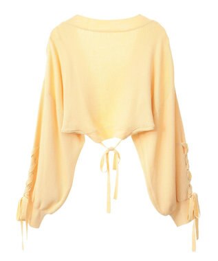 Green Parks ｄａｚｚｌｉｎ　ニットボレロ Yellow