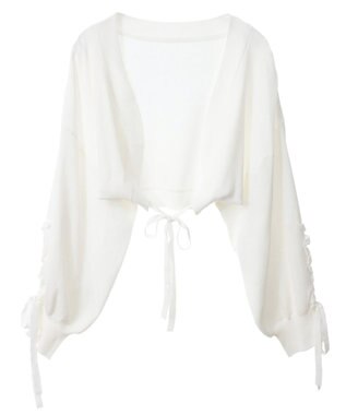 Green Parks ｄａｚｚｌｉｎ　ニットボレロ Off White