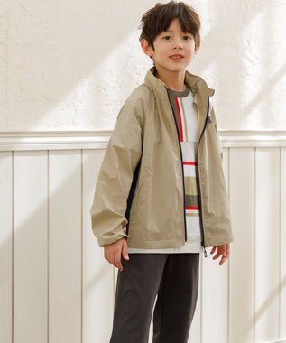 J.PRESS KIDS 【100-130cm】50/2 マルチボーダー Tシャツ カーキ系1