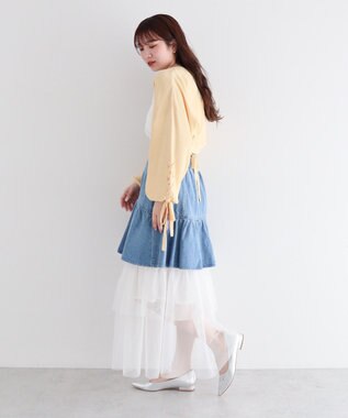 Green Parks ｄａｚｚｌｉｎ　ニットボレロ Yellow