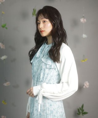 Green Parks ｄａｚｚｌｉｎ　ニットボレロ Off White