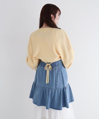 Green Parks ｄａｚｚｌｉｎ　ニットボレロ Yellow